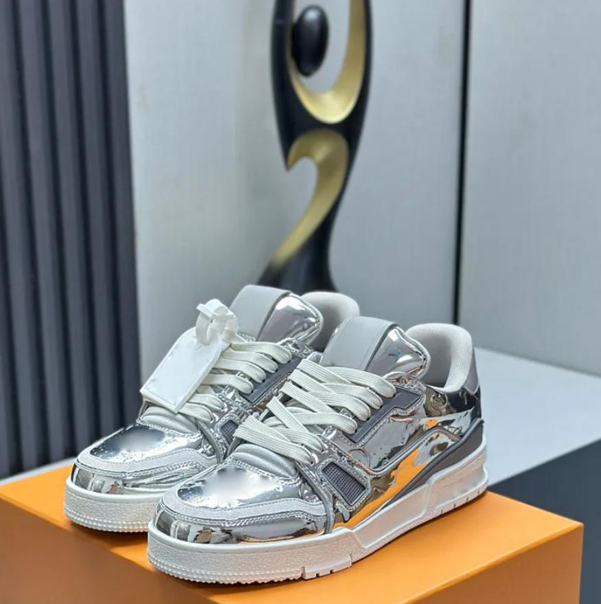 Trainer Sneaker designer sneakers luxury mens womens casual shoes high quality calf leather shoes soft comfortable leather lining fashionable brand