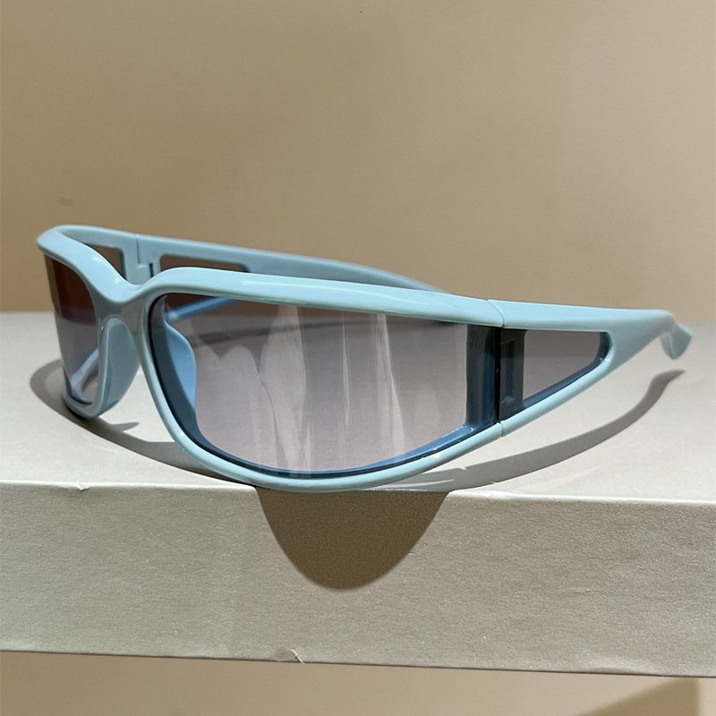 High quality Outdoor one-piece sports glasses Y2K narrow-frame cycling sunglasses, trendy sunglasses popular on Instagram, windproof