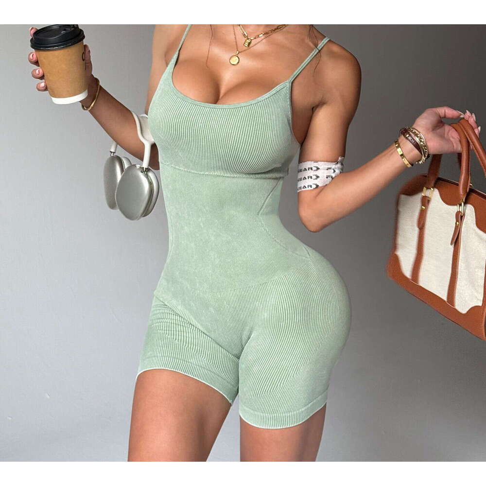 Seamless One-Piece Yoga Outfit For Cross-Border Sales, Butt-Lifting Outdoor Sports Fitness Jumpsuit, Backless Shapewear Comfortable Yoga Clothes
