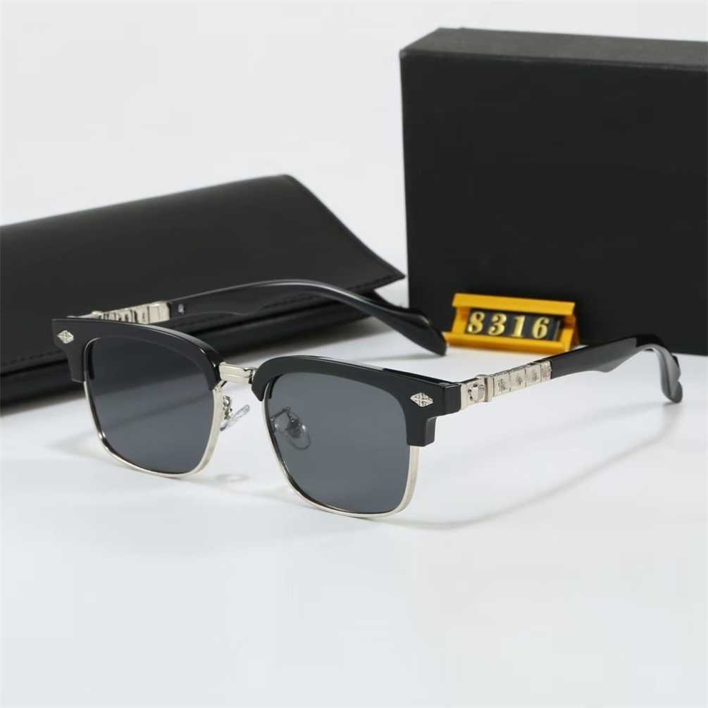 Retro Light Luxury Fashion Light Luxury Metal Frame Prescription Eyeglasses With Accordion Temple Arms Trendy Sunglasses
