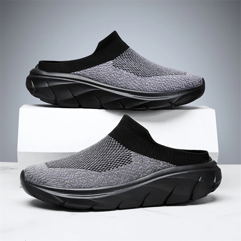 Men Slippers Summer Breathable Home Indoor Thick Bottom Slides Fashion Couple Walking Shoes Chanclas Hombre 260611