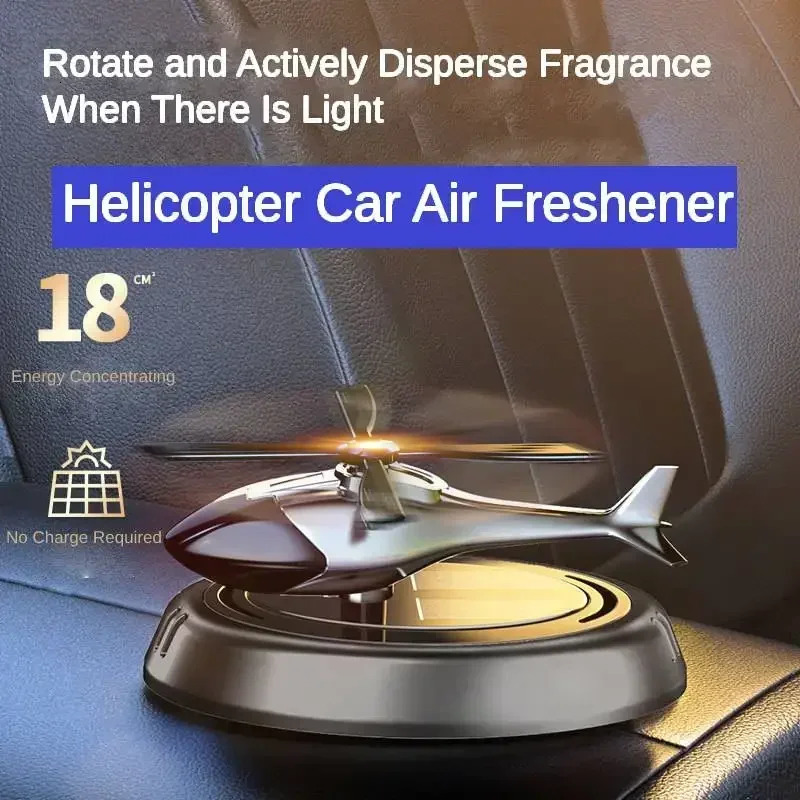 Solar Car Air Freshener Car Center Console Perfume Helicopter Decoration Car Interior Solar Car Rotating Perfume 260610