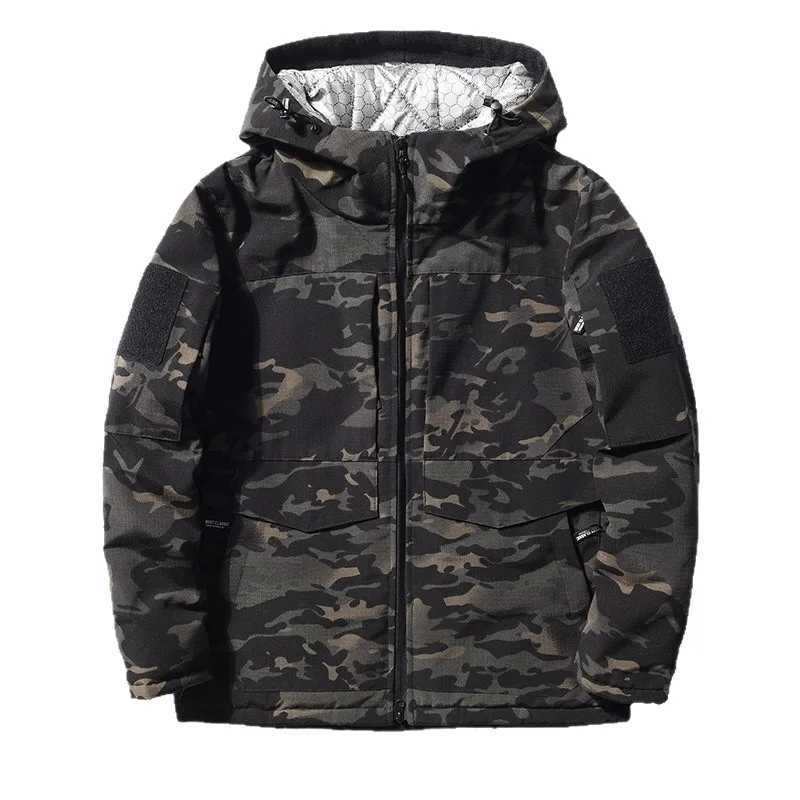 C09 Military Mens Thermal Reflection Tactical Jacket Winter Short Padded Coat Camo Outdoor Windproof for Hunting Q260610