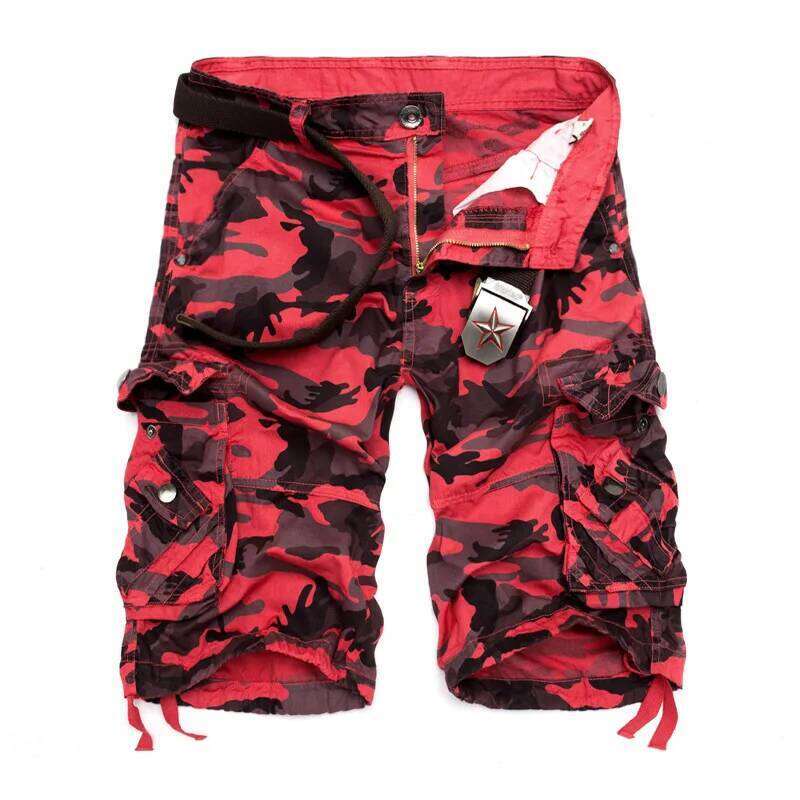 2025 New Camouflage Loose Men Cool Summer Camo Short Pants Homme Tactical Cargo Shorts Drop Shipping 26Y0613