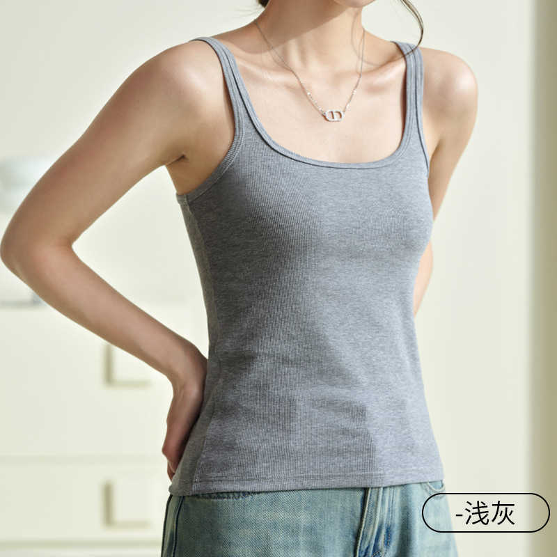 TEMU Canotta da donna con retro scollato per l'estate, adatta per sport all'aria aperta e fitness, canotta senza maniche con bellissimo design sulla