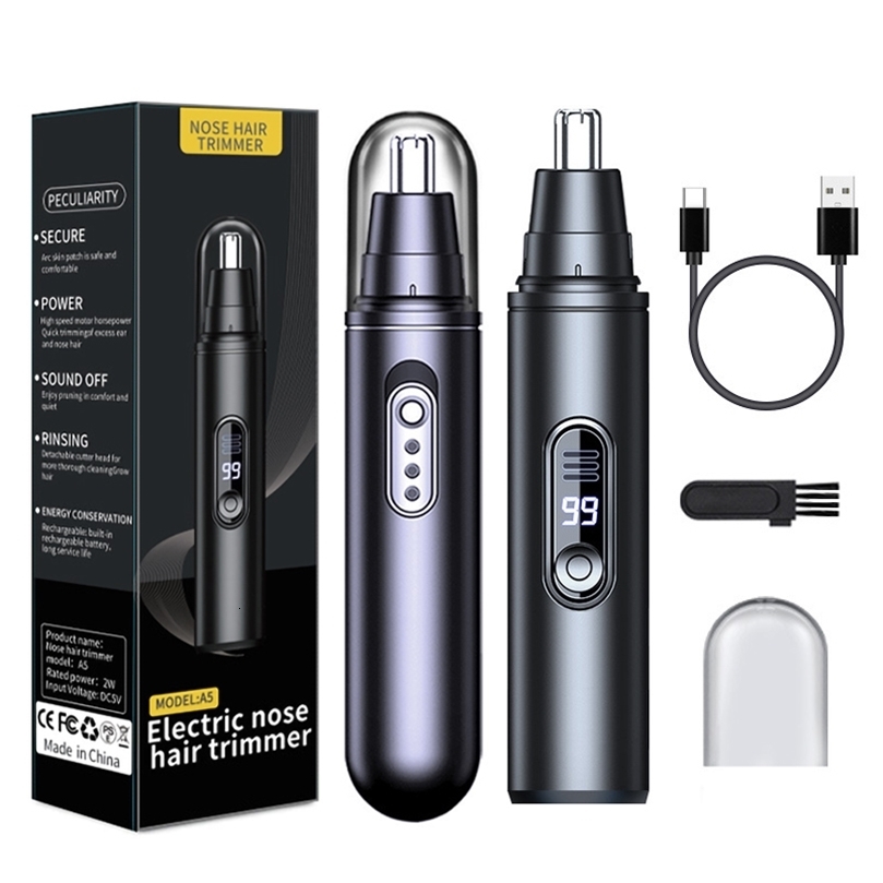 Nose Hair Trimmer Painless Clipper Ear Eyebrow Portable For Men Women Electric Rechargeable 260609