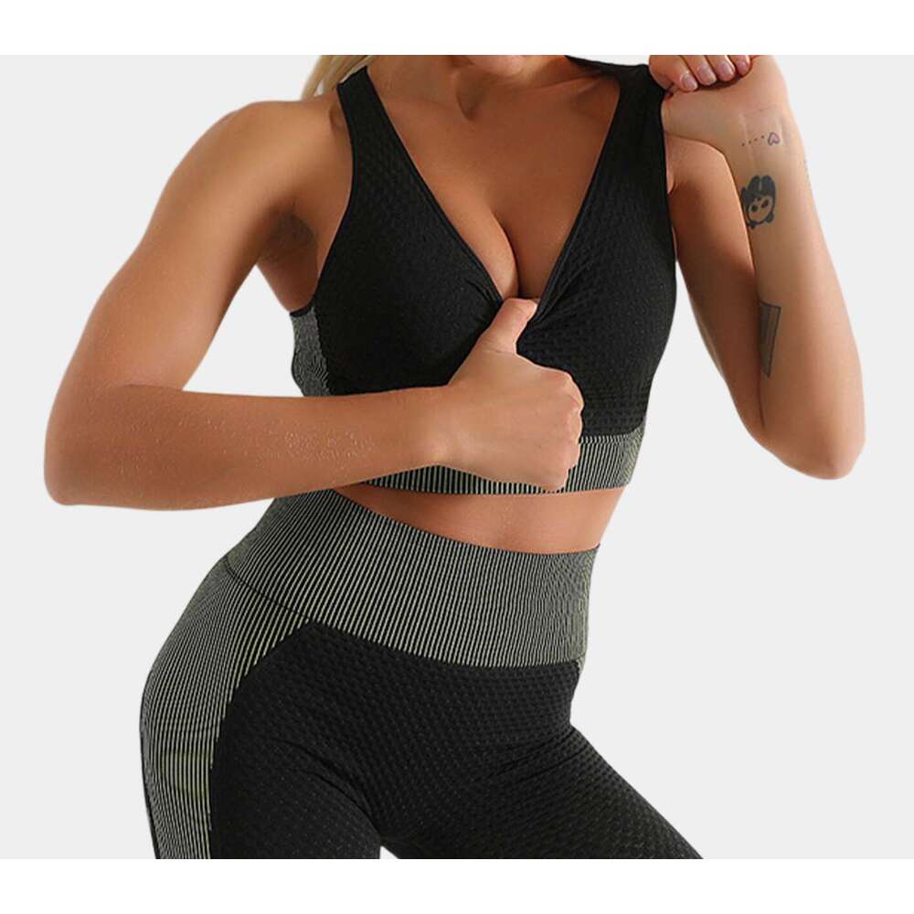 Plus Size Nude Feel Sports For Women, Yoga Vest, One-Piece Shockproof Fitness Bra With Beautiful Back Design Comfortable Yoga Clothes