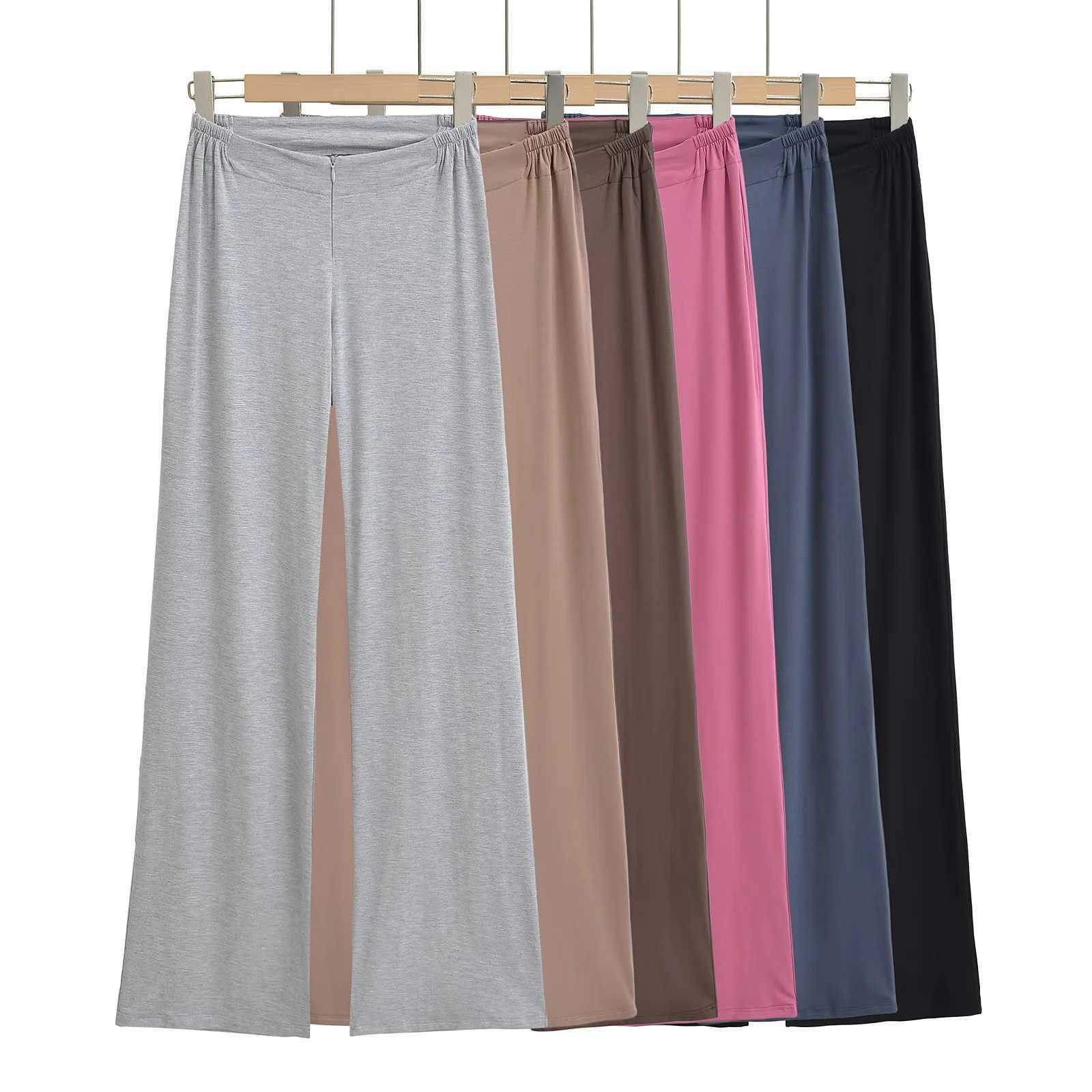 Low American Waist Fitness Yoga Casual Pants for Women Spring and Autumn New Design Loose Fit Slimming Wide Leg Pants Long Trousers L260612