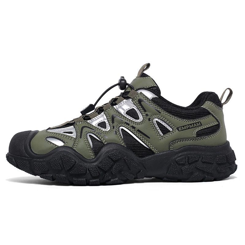 Autumn and winter outdoor hiking shoes, men's and women's mountain climbing trail running shoes, non-slip, wear-resistant, lightweight wom