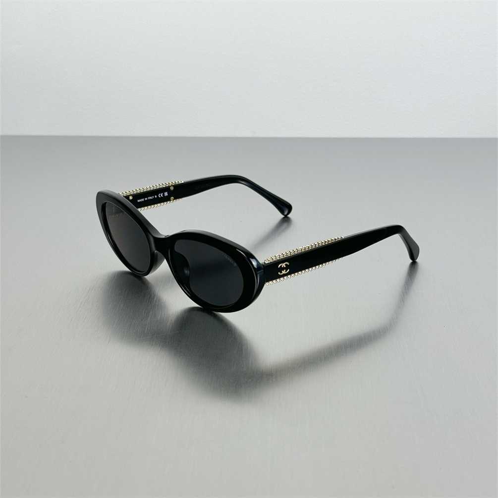 2024 New Oval Cat Eye Edge Sunglasses 5515 Protection Narrow Frame Sunglasses