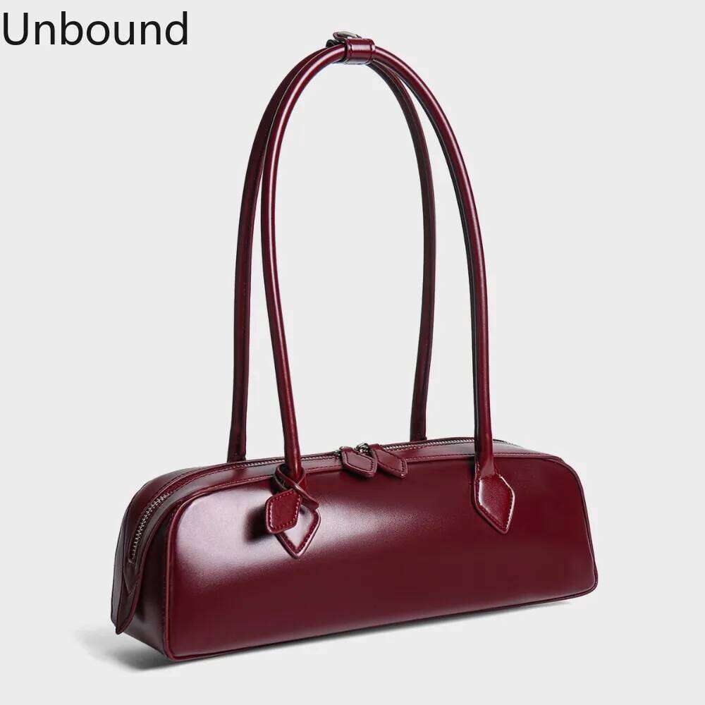 Women Genuine Leather Bag Slim Underarm Shoulder Purse Niche Design Wedding Commuter Luxury Chic Fashion Korean Style Hot Suotong260613