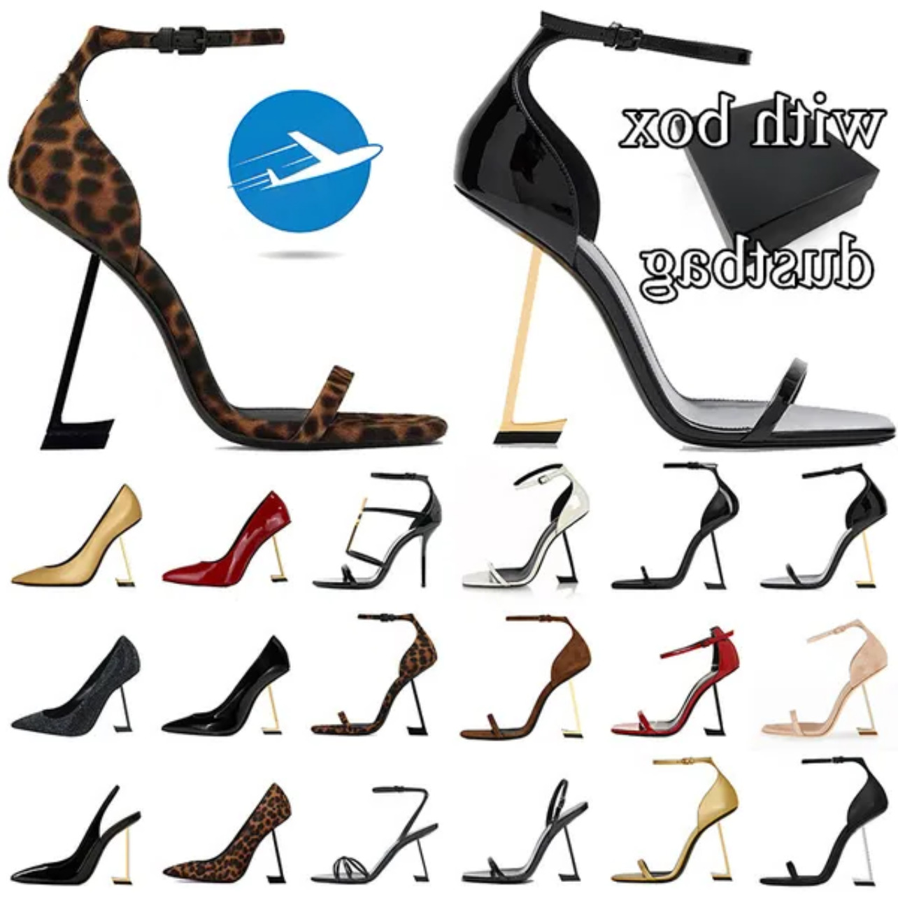 2026 Designer Slide Designer Dress Women Formal Shoes With sandal Box Luxury High Heels Sandals Opyum Pumps Stiletto Brand Heel Leather Sued