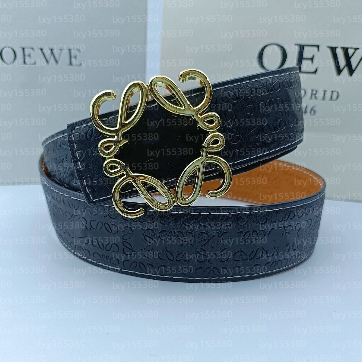 Belt designer belt New high-end men's belt, double-sided leather belt, 3.8cm wide, versatile, fashionable and casual cowhide pants belt, pants