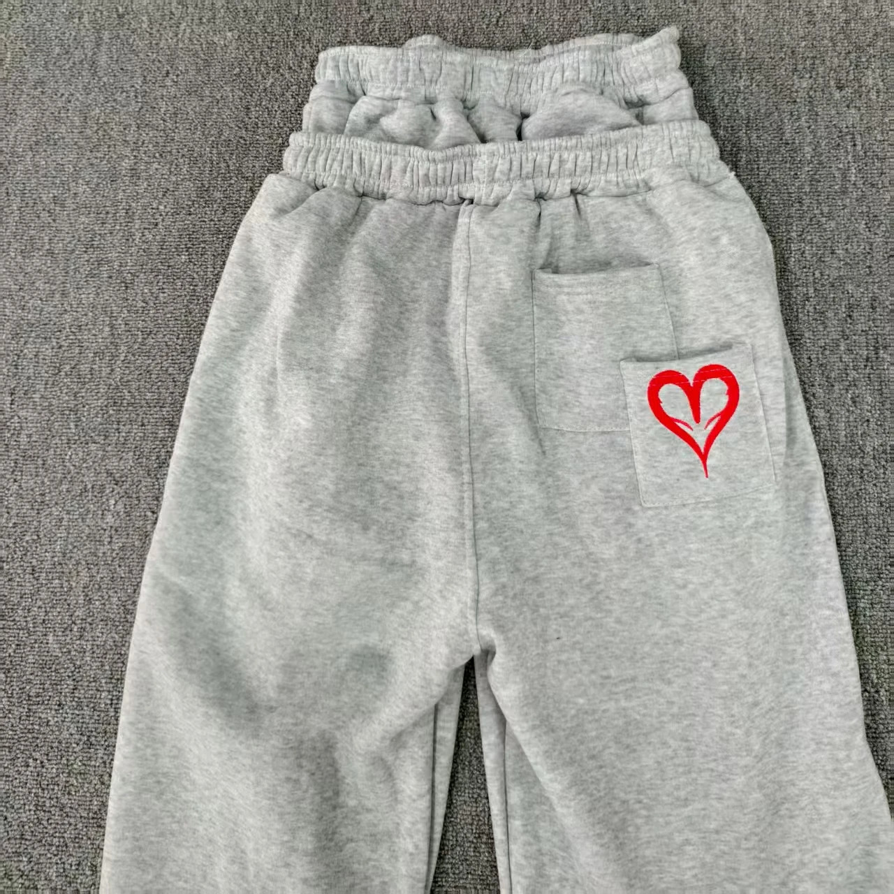 Y2K Double Waist Grey Poker Embroidered Loose Streetwear For Men And Women Jogging Pants Gothic Hip-Hop Sports Casual Sweatpants 260610