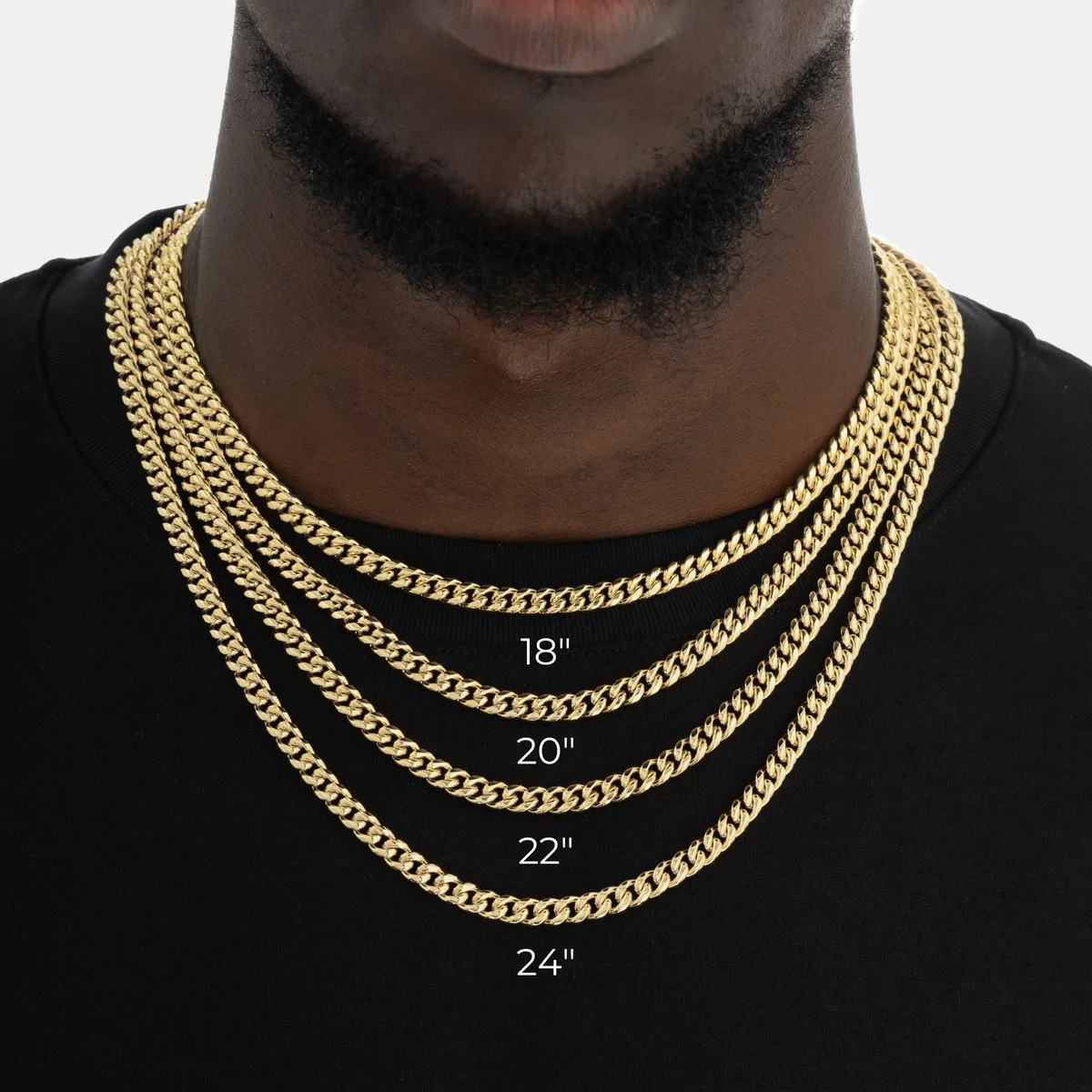 HHIOK Stainless Steel Cuban Link Chain Men PVD Plated HipHop Jewelry Miami collana acciaio inossidabile uomo 260612