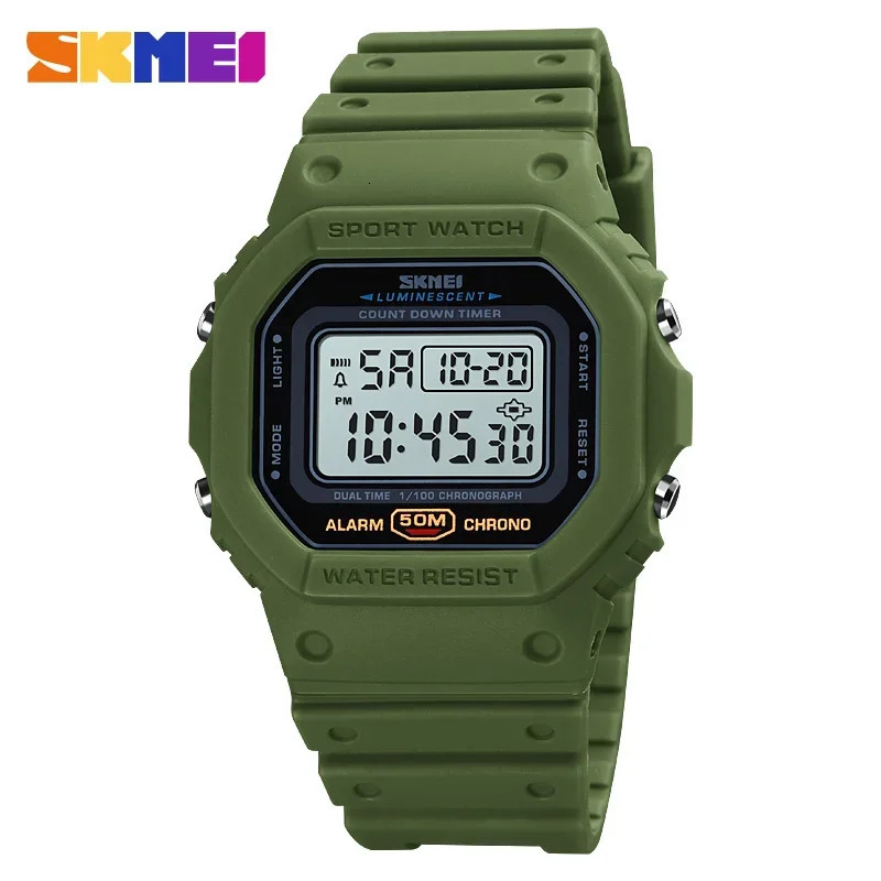 SKMEI 1628 y Digital Men Watches Sports Waterproof Electronic Mens Wristwatches Military Back Light Clock 1988 Reloj Hombre 260611