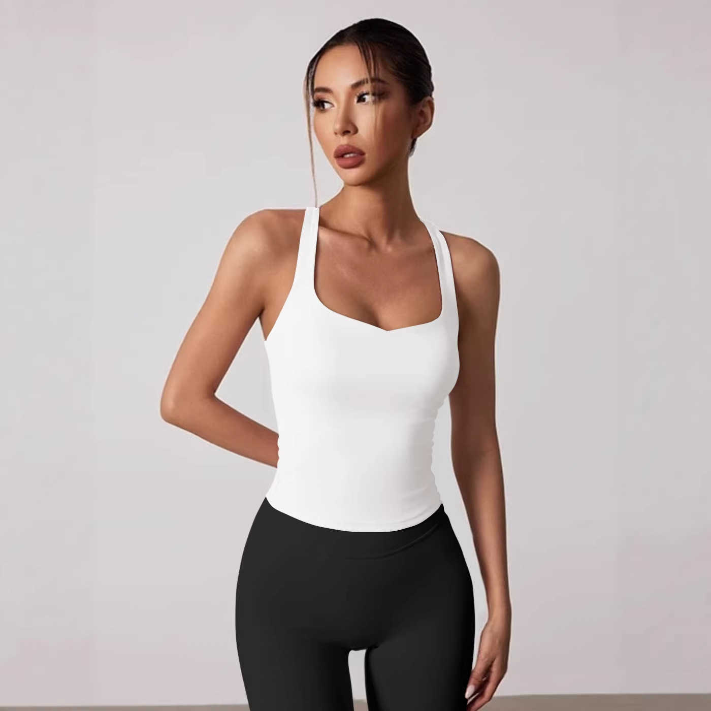 2026 Womens Sexy Slim Fit Yoga Tank Top for Active Wear L260612