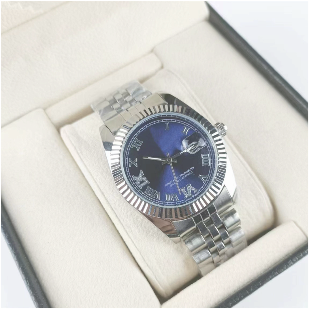 Designer Mens Watches Luxury wristwatches fashion Black Dial With Calendar Folding Clasp Men Women's Mechanical watch With Original Box QRX0188