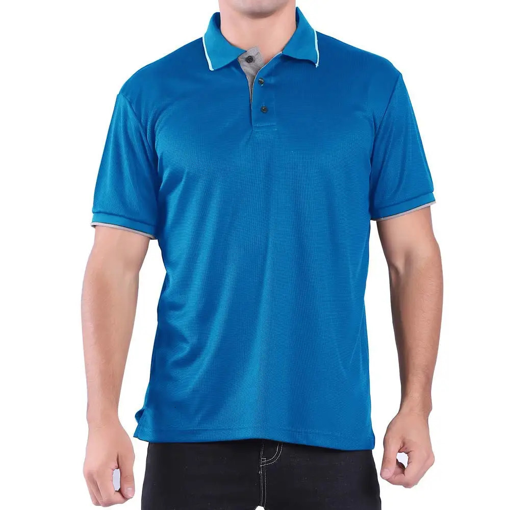 Mens Polo Shirts Short Sleeve Summer Quick Dry Ultra Comfortable Golf Athletic TShirts Slim Fit Casual Sports Workout Tees 260613