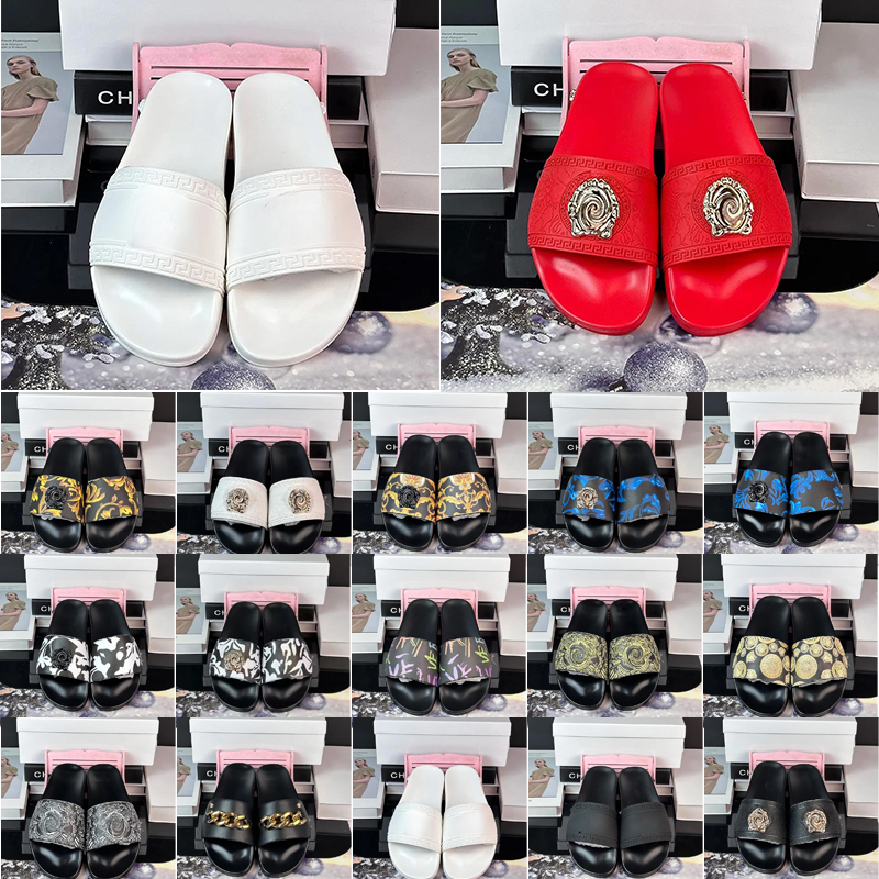Slippers Designer Slippers Round headed small flower thick sole lightweight classic fashion simple versatile slippers for mens