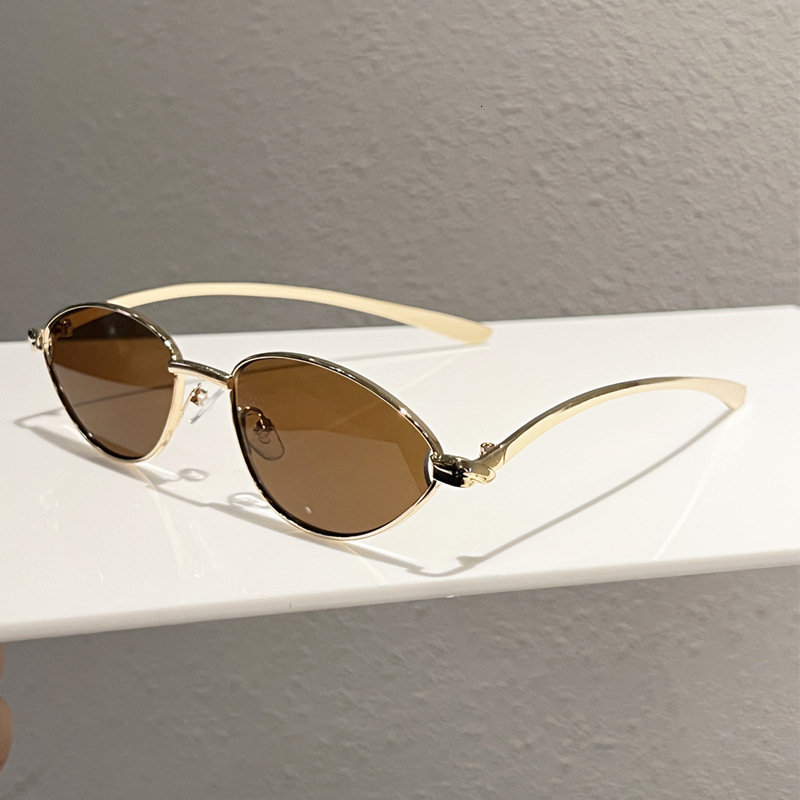 High quality 2026 New Fashionable Women's with Cat-Eye Design and Rope-Style Temples, High-End Casual Trendy Sunglasses