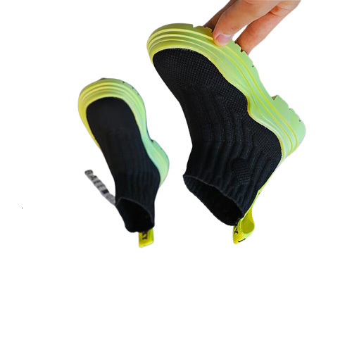 Nuevo estilo Children039s zapatos deportivos botas altas de moda tela elástica niños niñas zapatillas de deporte casuales niño bebé Chaussur