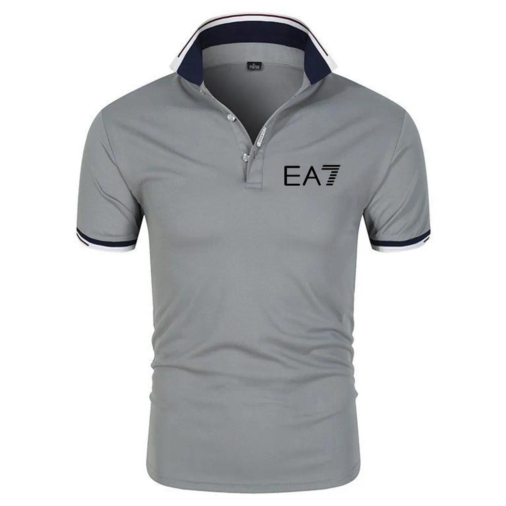 OLOEY Summer selling short-sleeved mens new Polo shirt business leisure sports senior luxury brand printed high-quality T-shirt