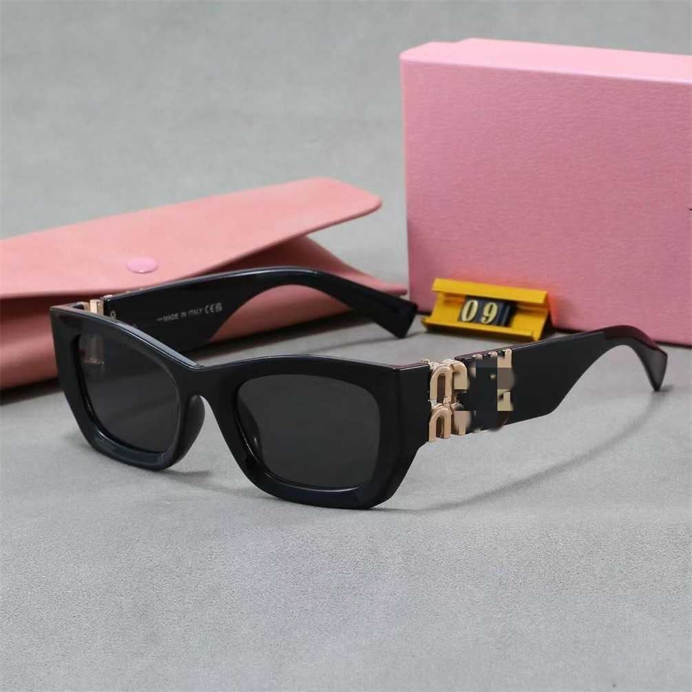 New French Style Sunglasses For Women High Version Acetate Square Frame Face-Covering Metal Letter Sunglasses