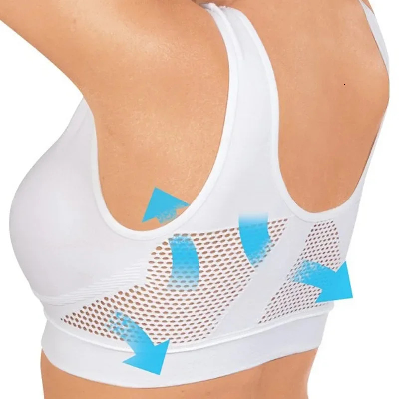 Womens Breathable Sports Vest Bra Sweat-absorbent Shockproof Pad Sports Top Track and Field Gym Running Fitness Sports Top 260612