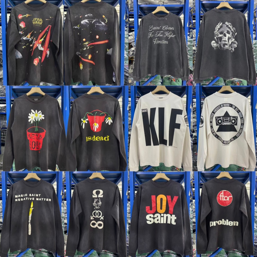 Saint Michael pullover men designer hoodie men women graphic hoodie fashion tech fleece high quality washed distressed sweatshirt retro brand t s-image-971281953