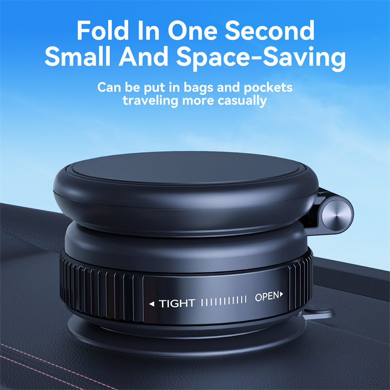 Magnetic Car Phone Holder - Extendable Foldable Design Compatible with MagSafe Devices-image-1110400103