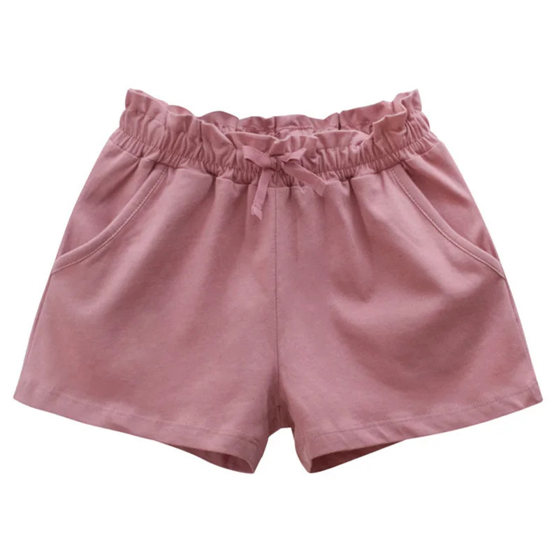 Shorts for Girls Summer Kids Children Cotton Pants Blank Solid Baby Casual Young Girls Clothing Plain Trousers 1-10 Years 260612
