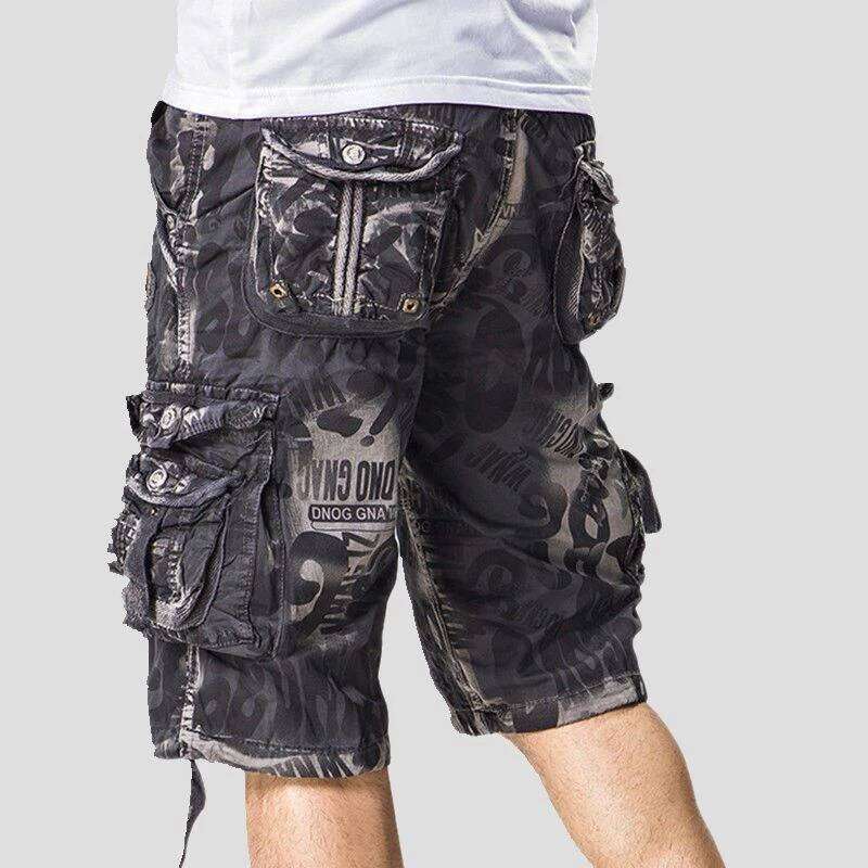 Hiking Camouflage Men's Cargo Shorts Camo Combat Male Bermuda Short Pants Homme Designer 2025 Fashion Strech Luxury Cotton Baggy 26Y0613