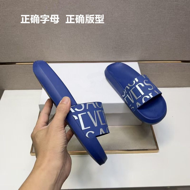 Top Quality Designer Mens Slippers 2025 Cambodia Vietnam Singapore Letter Print Trendy Brand One-Word Slippers