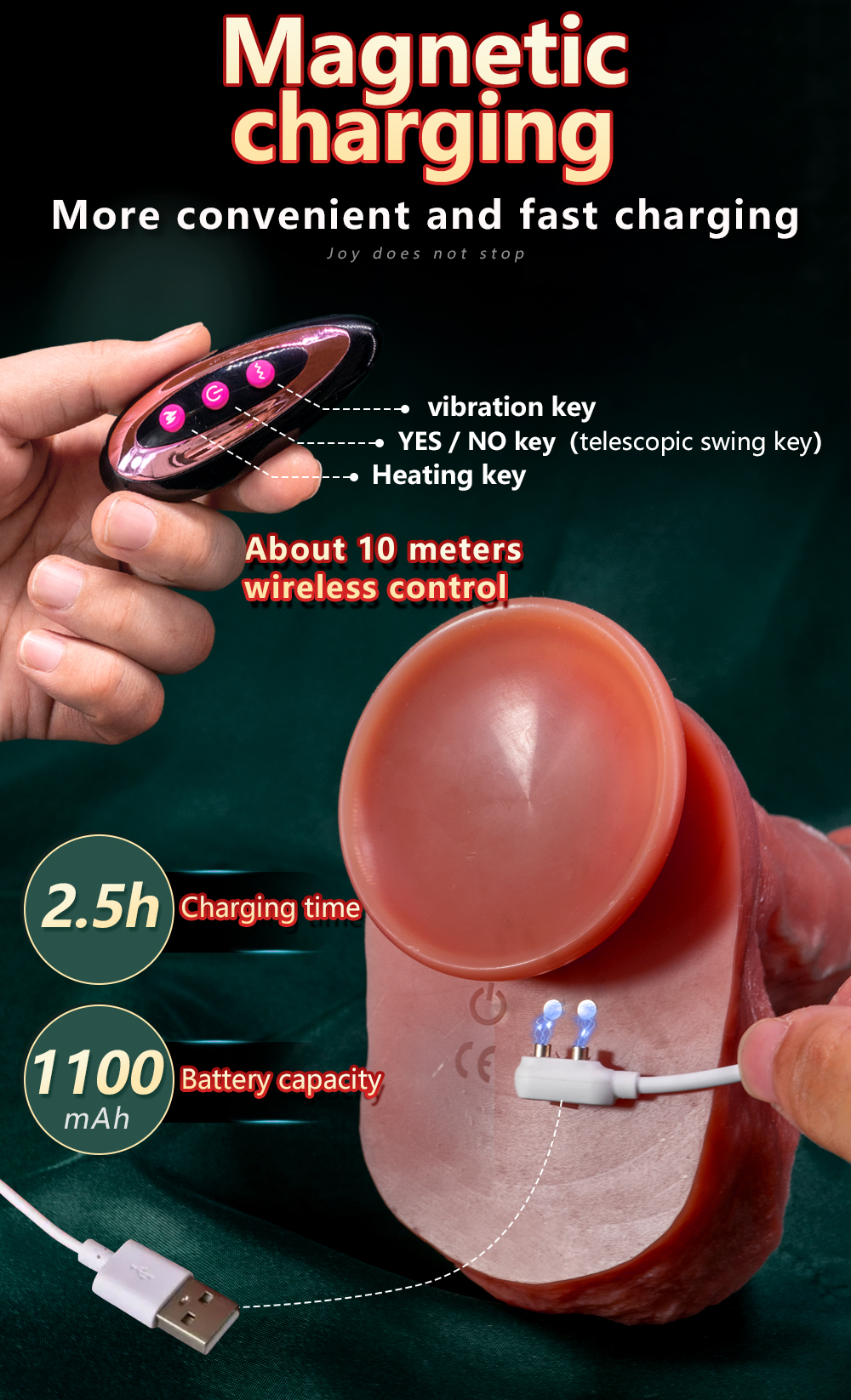 fica tascabile Enorme vibratore morbido e grande che riscalda il dildo realistico per donna uomo telescopico senza fili grosso cazzo masturbatore pe