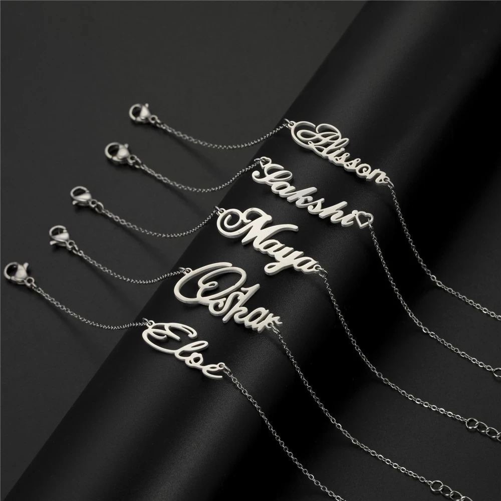 Sipuris Custom Name Bracelets With Crown For Women Girl Stainless Steel Customized Personalized Unique Bracelet Jewelry Children 260608