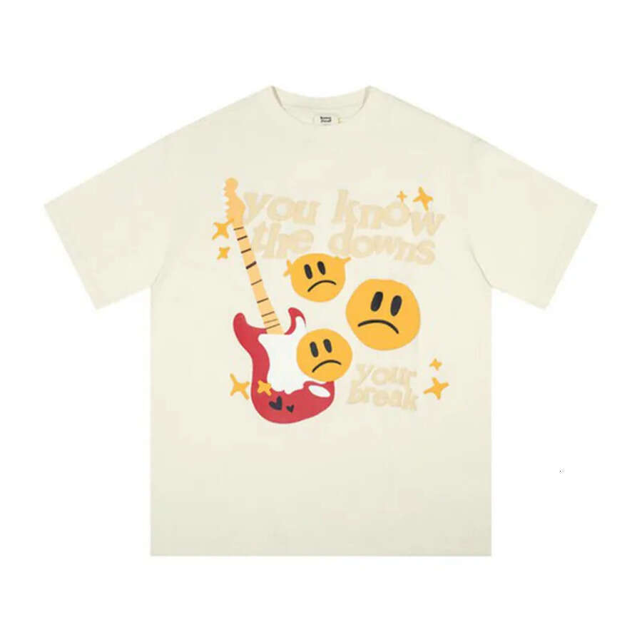 Brokenlys Planet Designer Men's T Shirts Planettly Shirt Foam Print Cartoon Graphic Tee Summer Oversized Casual 1:1 Quality Goth For Womens Top