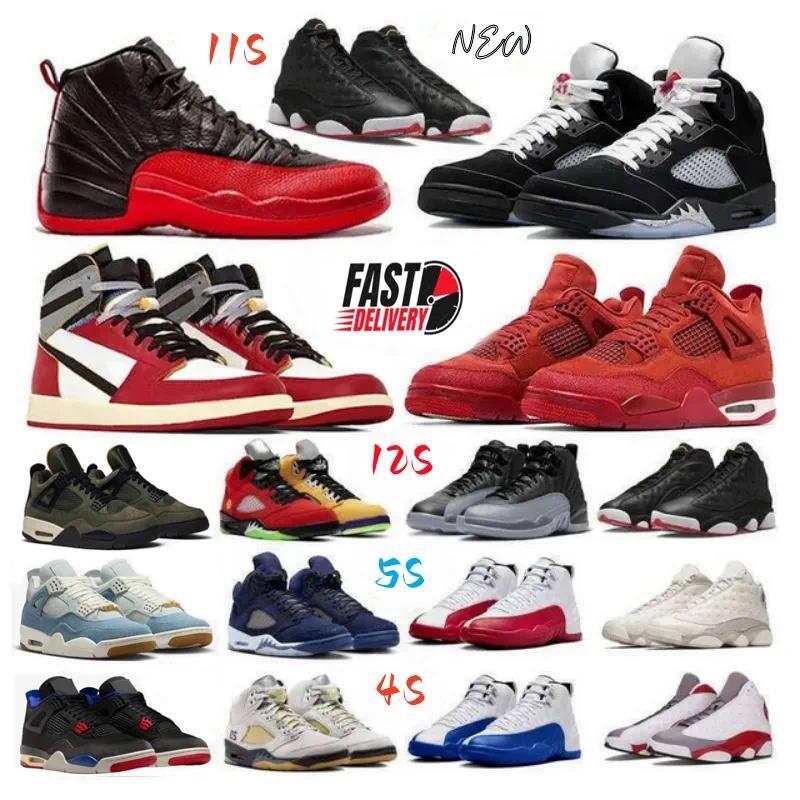 New 4 5 12 13 designer hot high Basketball Shoes Nigel Sylvester Brick by 4s Denim Worn Blue 5s s 13s mens shoes Trainers Sport Mens sneakers 36 47