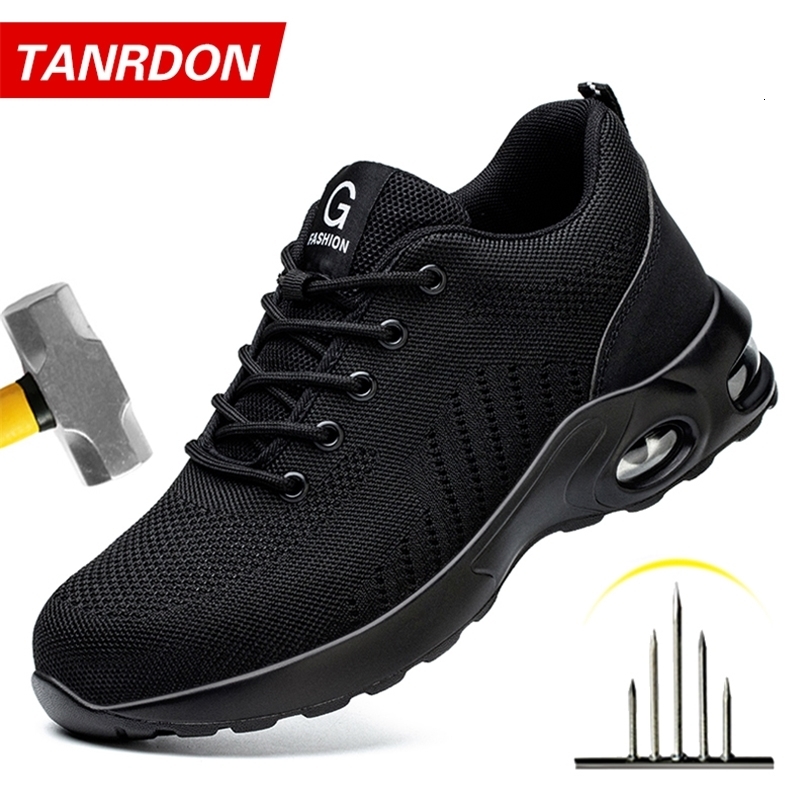 Styles Men Safety Boots With Steel Toe Cap Antismash Work Sneakers Shoes IndestructibleWork Tactical 260611