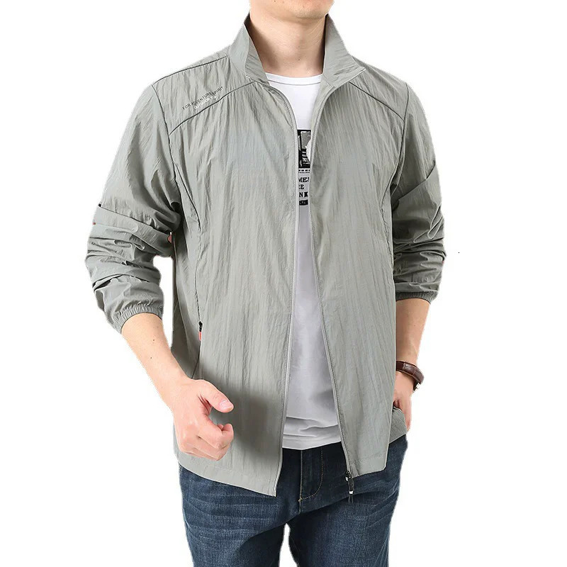 Spring Summer Quick Drying Breathable Jacket Man Ultra Thin Sunscreen Casual Skin Coats Fishing Climbing Hiking Anti Uv Outwear 260613