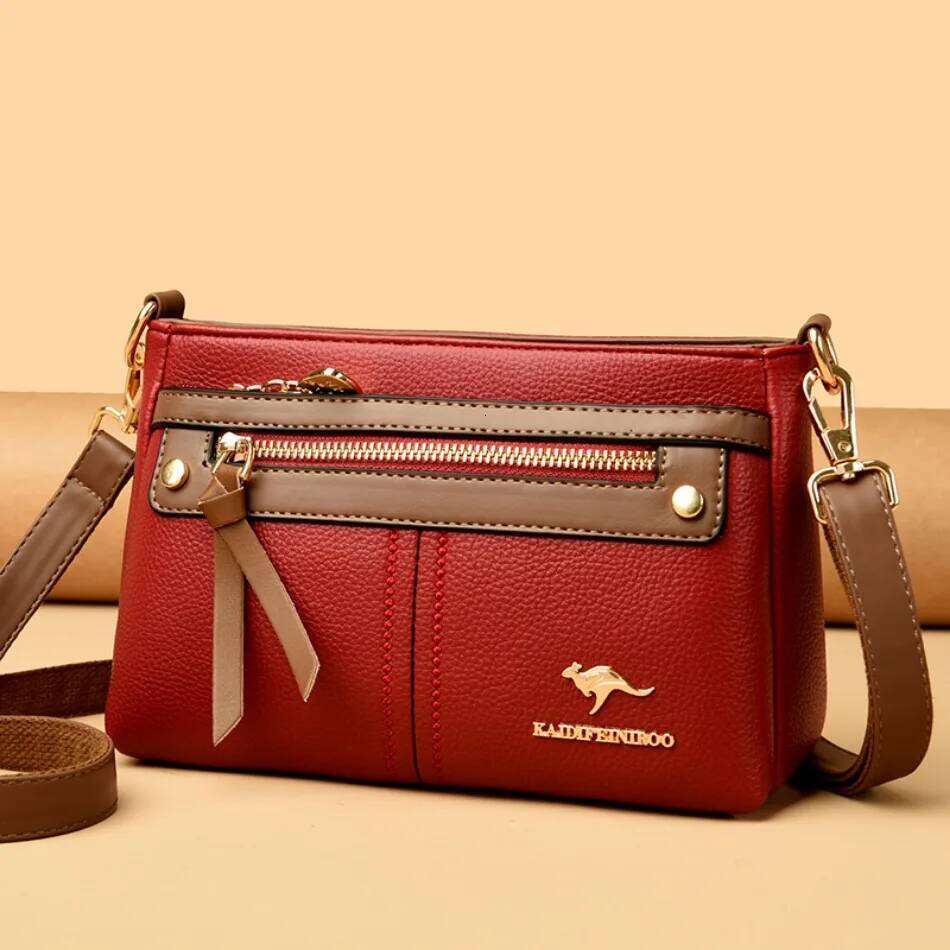High Quality Leather Purses and Handbag Women Luxury Designer Shoulder Crossbody Sac Ladies Casuial Messenger Tote Bag 2024