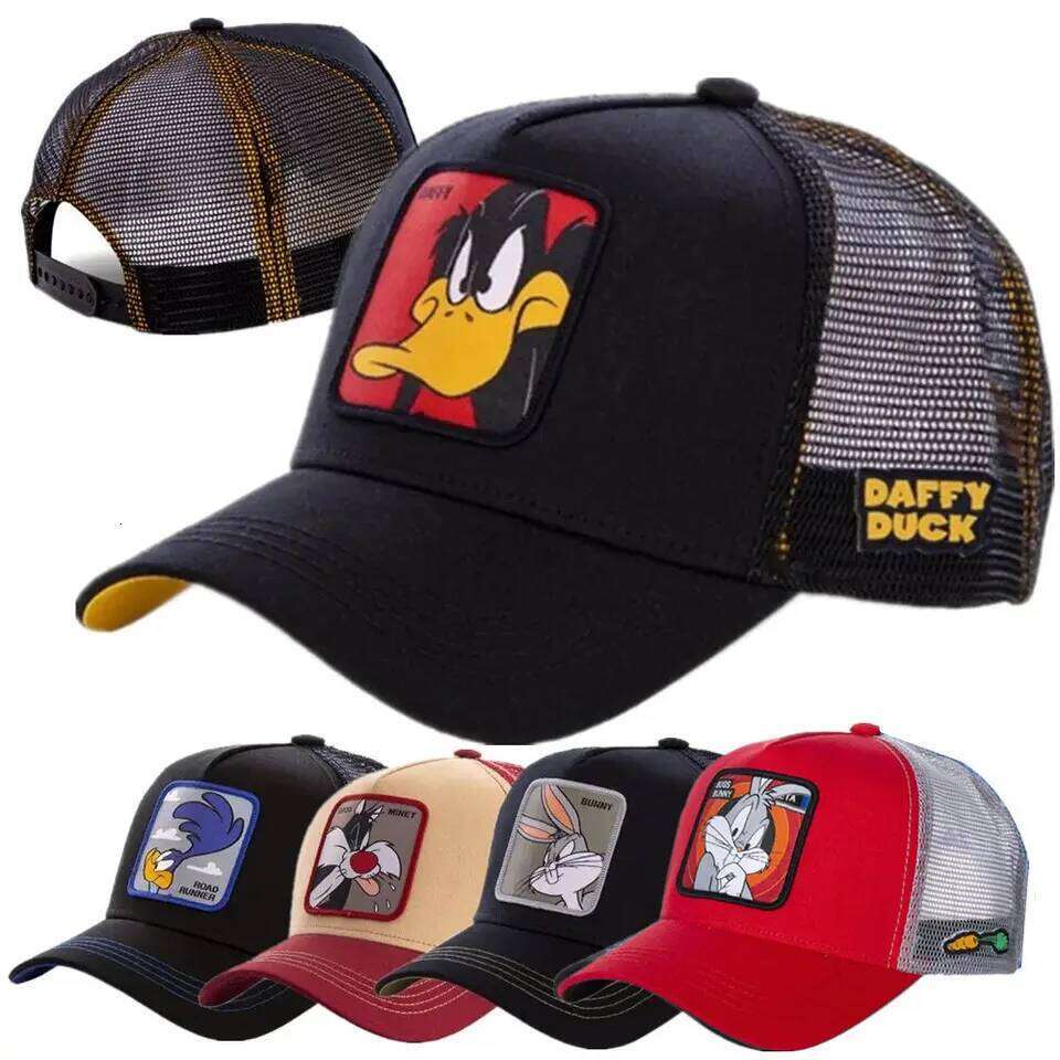 Hot Sale Unisex Anime Cartoon High Quality Patch Draw Baseball Cap Men Trucker Hat 26Y0613