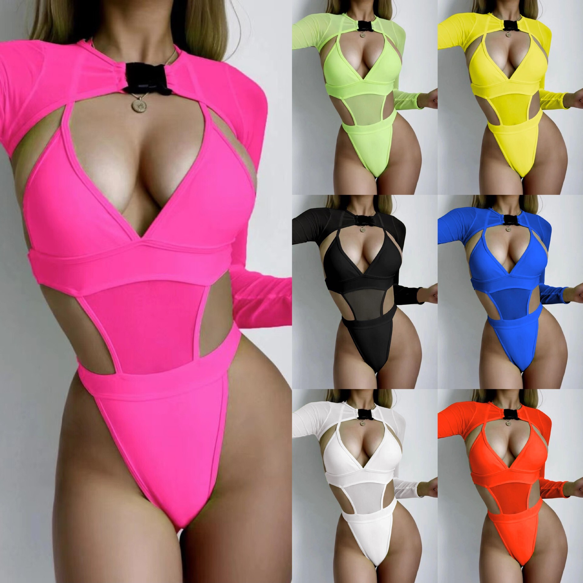Free shipping 2026 New Sexy Hot Three-Piece Mesh Swimsuit Bikini for
