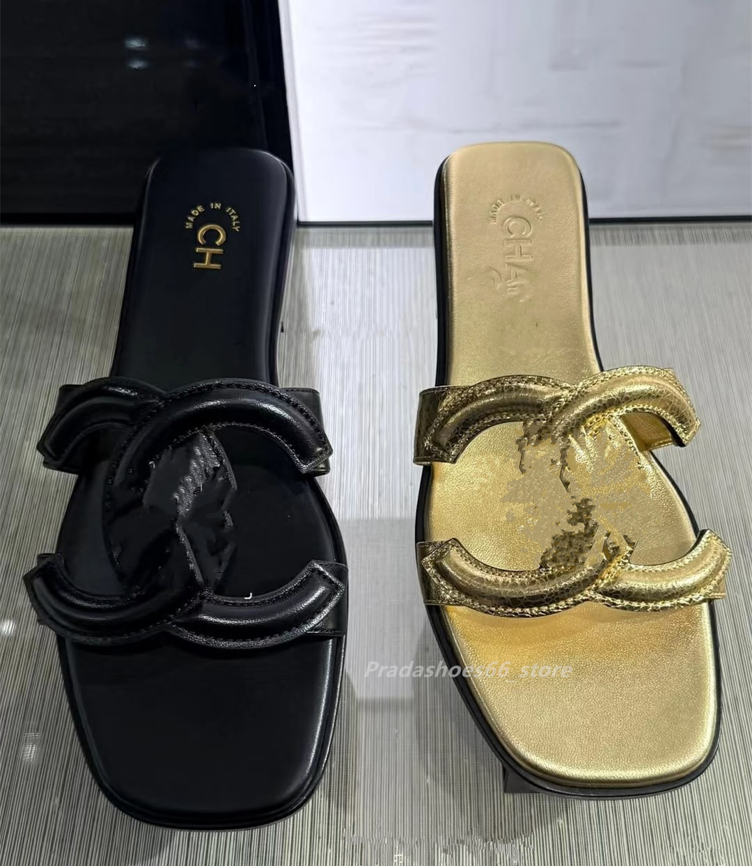 2026 Summer Hot Fashion Dway Luxury Designer High heels Sandals Chunky Outdoor Holiday Classic Flat Slippers Beach Shoes for Women Hollow out flap S