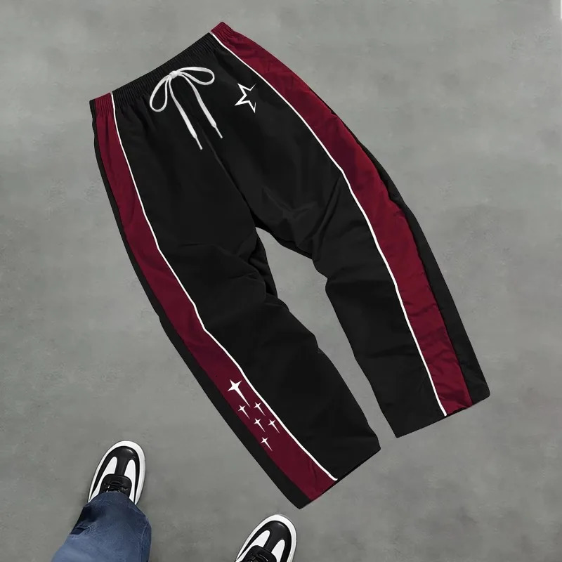 2026 Mens Star Print Casual Sports Trouser Spring And Summer Fitness Training Trousers Suitable For Everyday Trendy Outfits 260613