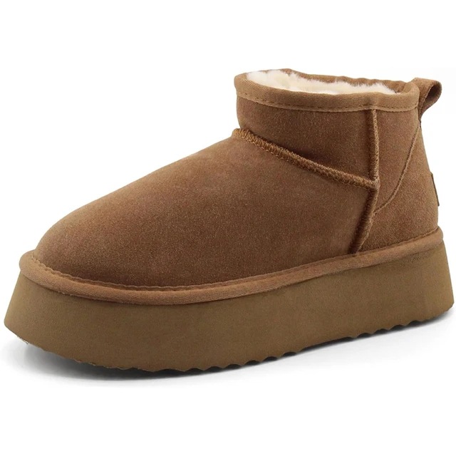 new Free shipping designer Snow Boots Thick and fashionable retro thick sole with added velvet short sleeved snow cotton boots and short boots