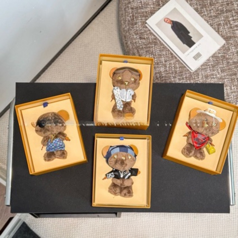 Designer Lujia New High-quality Plush Bear Popular Keychain Pendant Live Supply Export Wholesale Trendy Brand