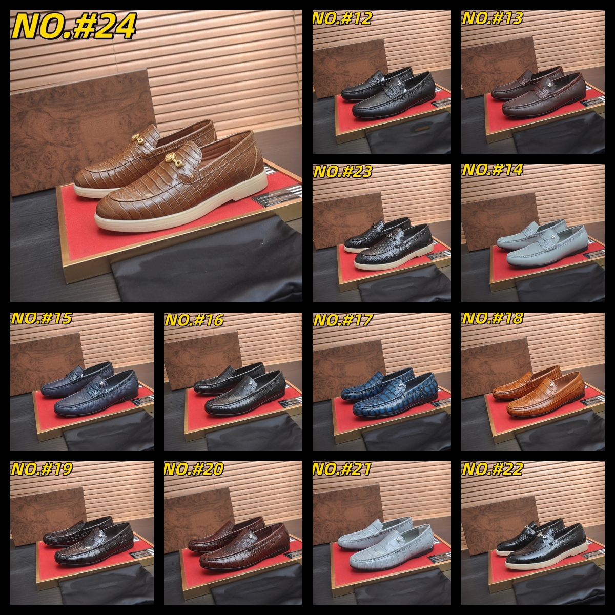 2026 New Fashion Business Luxurious Dress Men Shoes Formal Slip On Dress Shoes Mens Oxfords Footwear High Quality Leather Shoes For Designer Men Loa