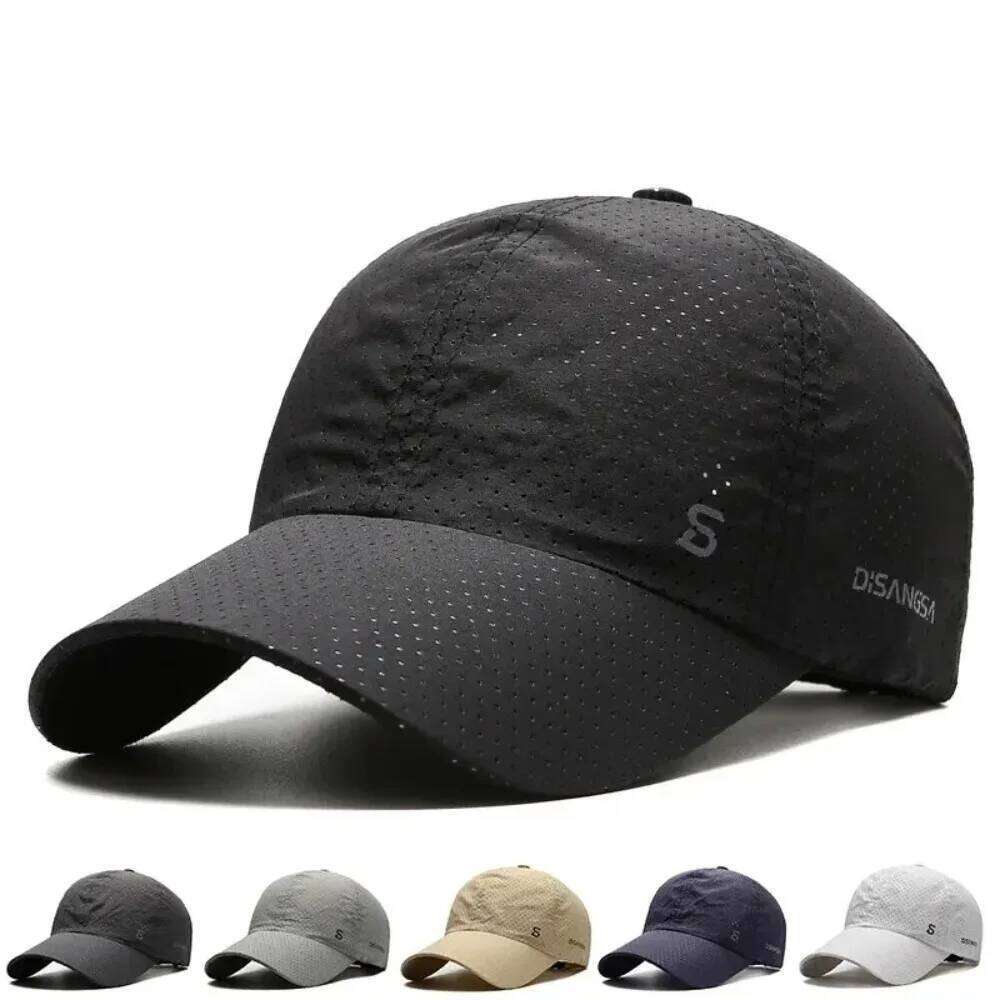 Original Design Running Thin Quick Drying Breathable Baseball Cap Outdoor Men Sun Hat Summer Fishing UV Protection Visor