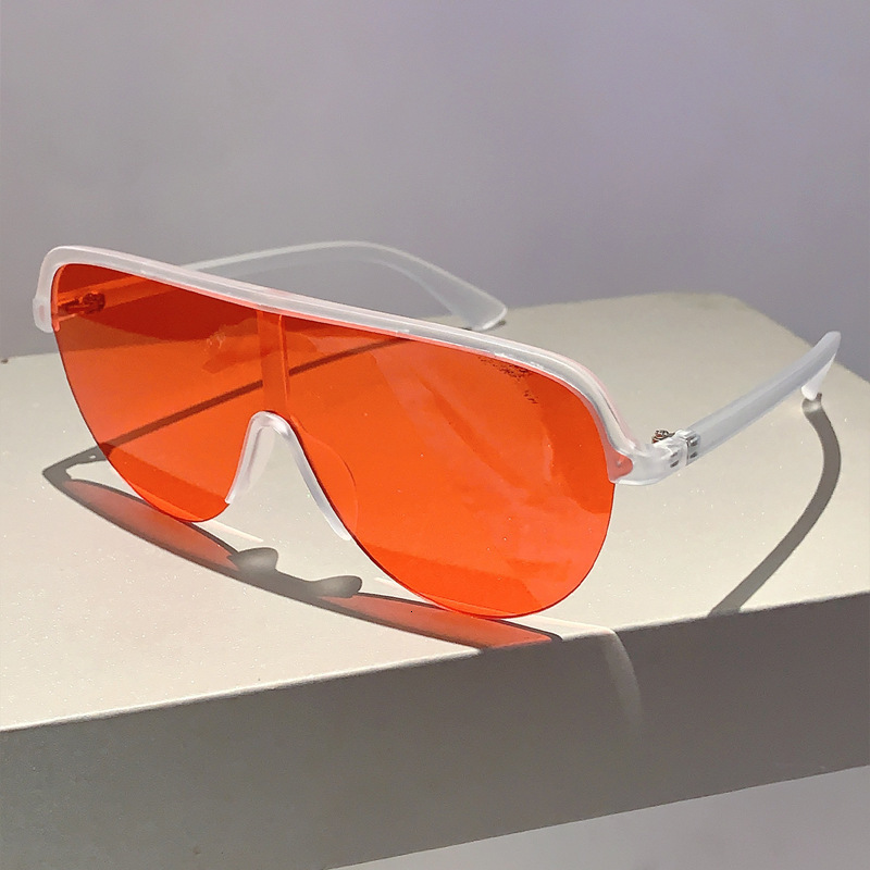 High quality European and American One-Piece Y2K Hot Girl Street Style Outdoor Sports Bicycle Riding Windproof Sunglasses